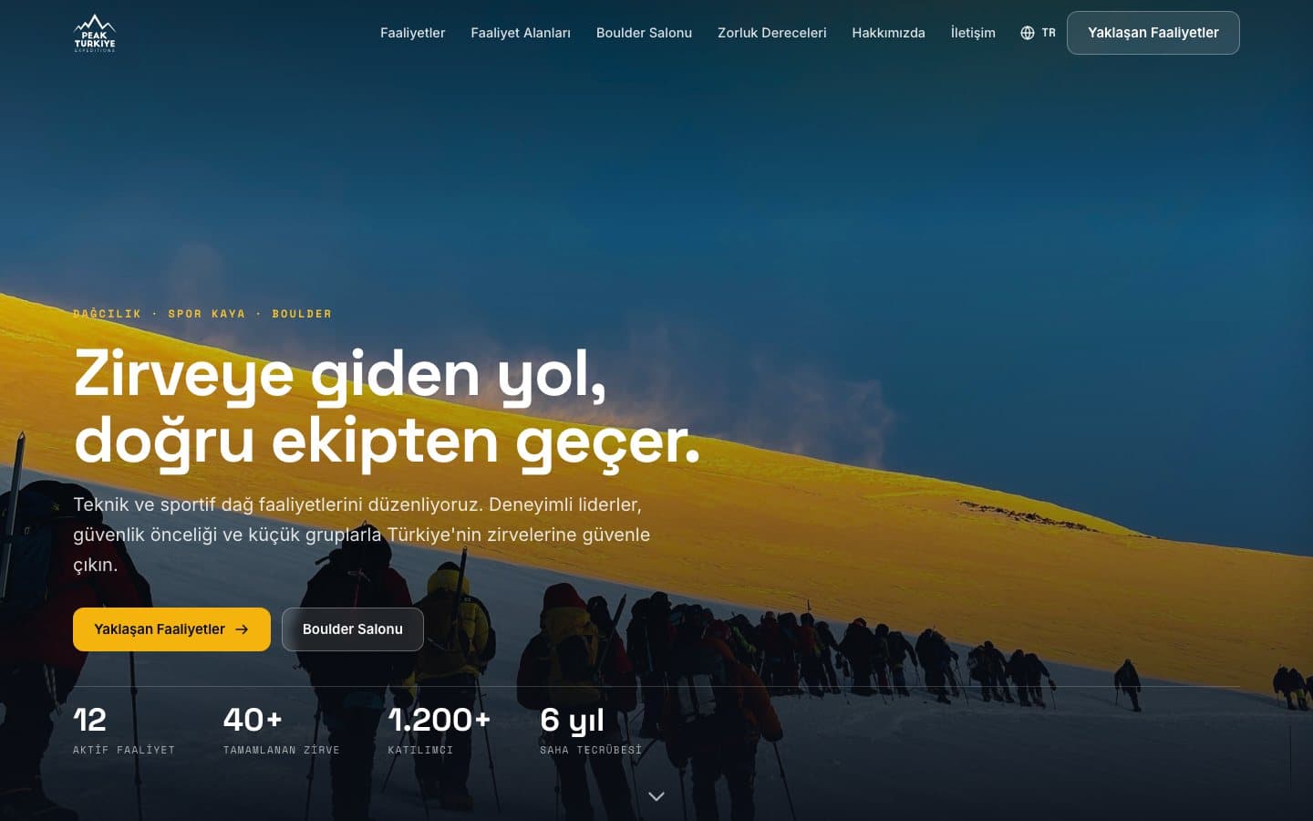 Peak Türkiye website